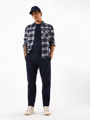 Men's Solid Slim Fit Chinos Trouser