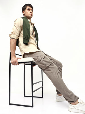 Men's Tapered Fit Cotton Cargo (Graphite Grey)