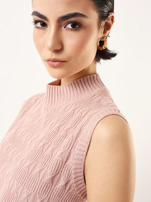 Women Solid Regular Regular Fit Round Neck Sleevless Sweater