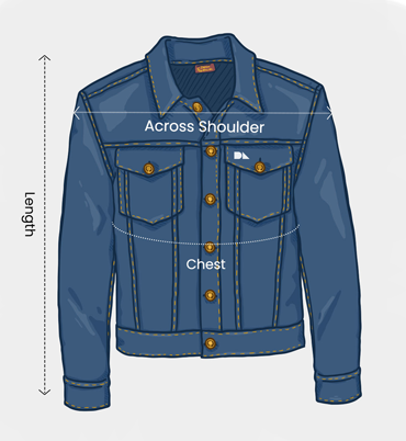 Men's Regular Fit Long Sleeve Button Down Denim Jacket (White)