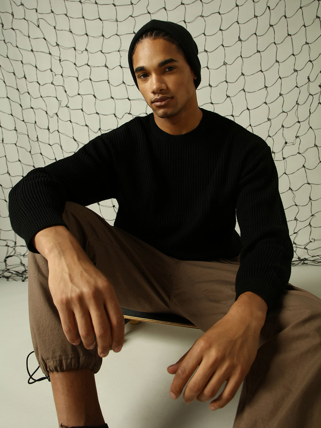 Men's Ribbed Pullover Oversized Fit Sweater - Hubberholme x Dennis Lingo