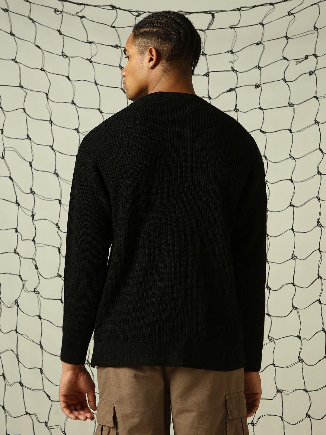 Men's Ribbed Pullover Oversized Fit Sweater - Hubberholme x Dennis Lingo