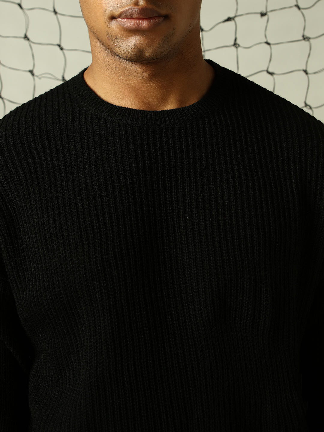 Men's Ribbed Pullover Oversized Fit Sweater - Hubberholme x Dennis Lingo