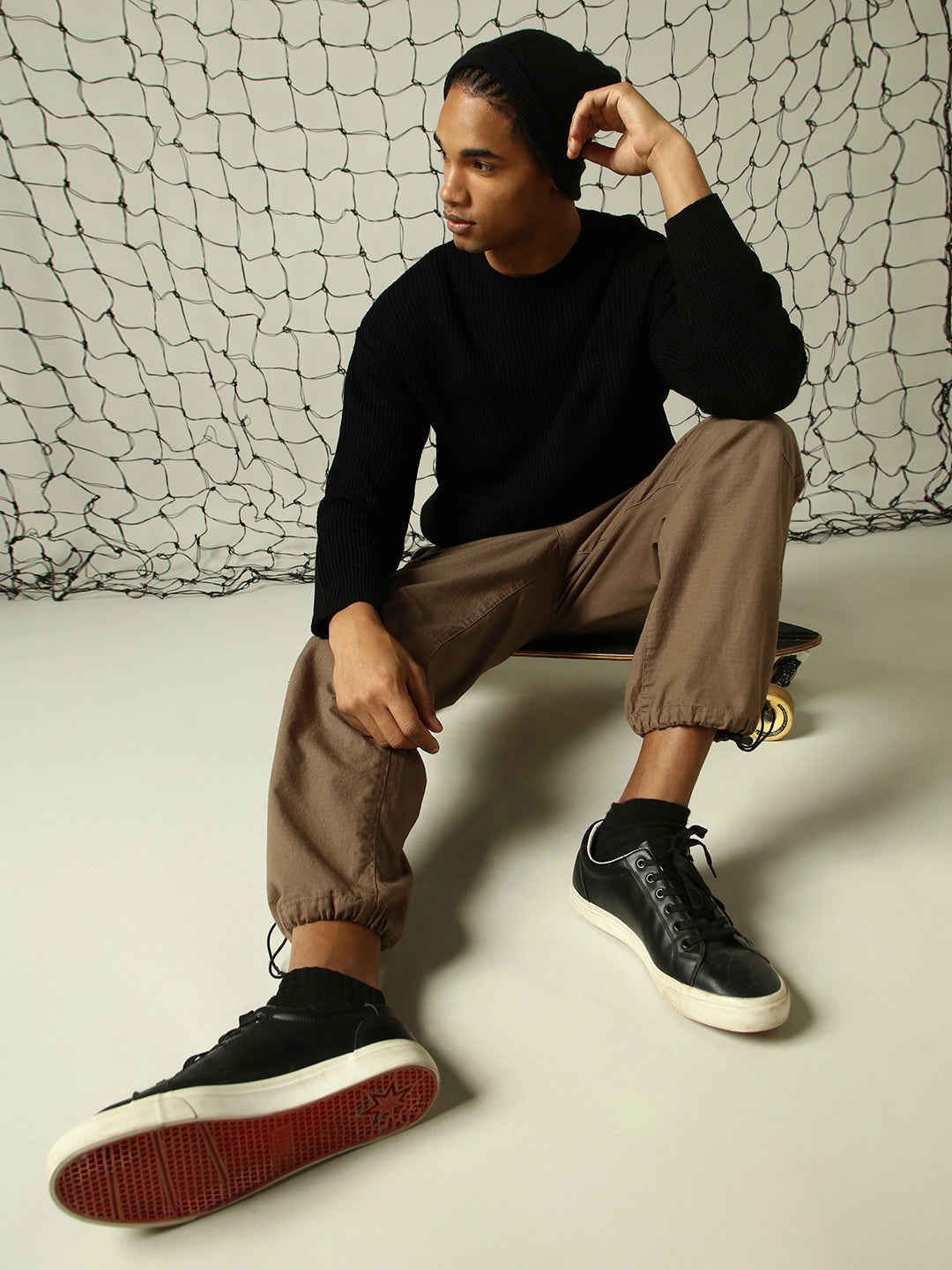 Men's Ribbed Pullover Oversized Fit Sweater - Hubberholme x Dennis Lingo