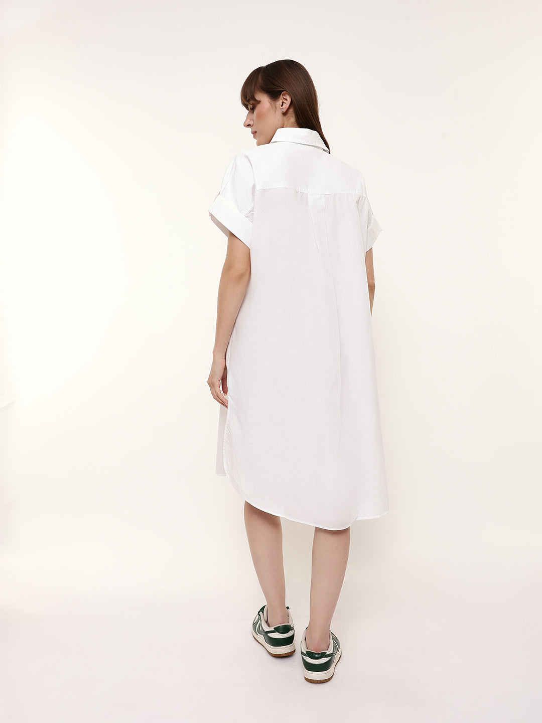 Oversized Midi Shirt Dress