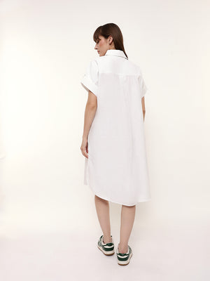 Oversized Midi Shirt Dress