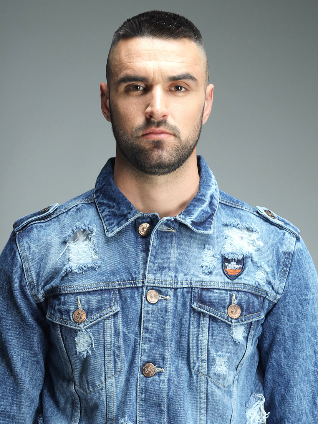Men's Blue Washed Denim Jacket - High Star x Dennis Lingo