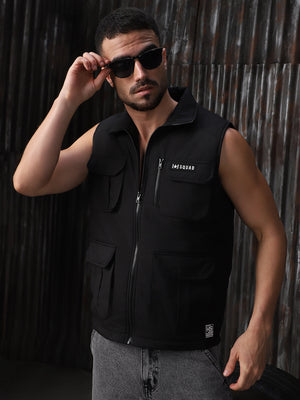 Men's Mock Collar Solid Casual Tailored Jacket - High Star x Dennis Lingo