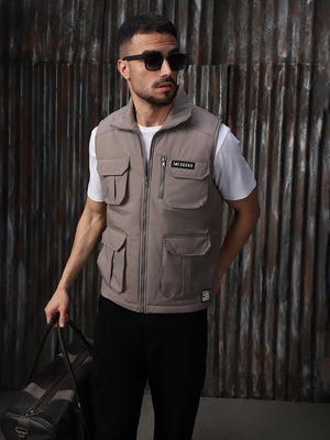 Men's Mock Collar Solid Casual Tailored Jacket - High Star x Dennis Lingo