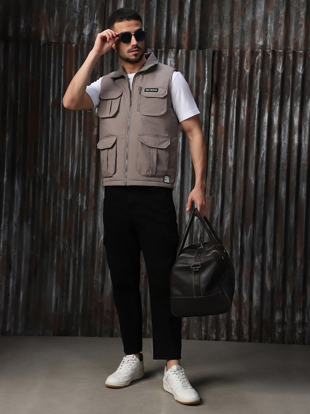 Men's Mock Collar Solid Casual Tailored Jacket - High Star x Dennis Lingo