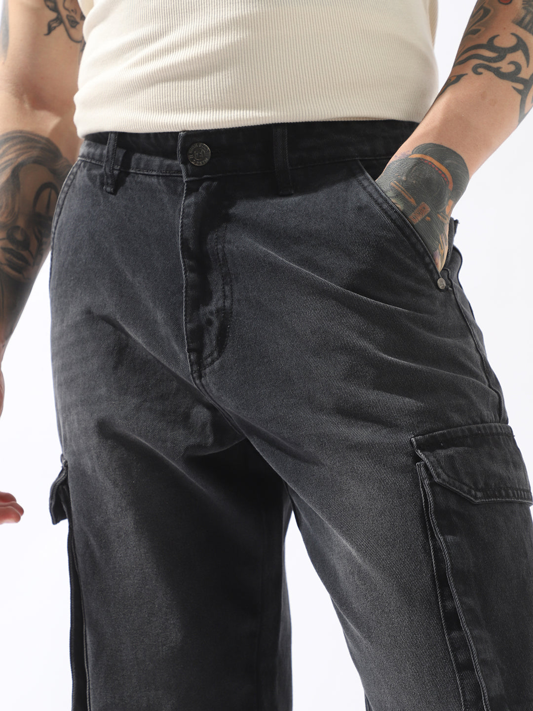 Men Comfort Straight Fit Mid-Rise Jeans - High Star x Dennis Lingo