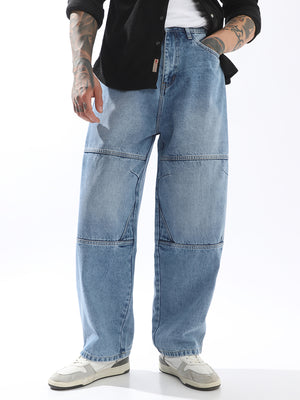Men Mid-Rise Straight Fit Light Fade Jeans - High Star x Dennis Lingo