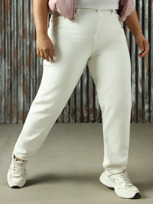 Women High-Rise Mom Slim Light Fade Jeans - High Star x Dennis Lingo