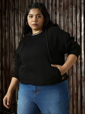 Women Hooded Pullover Sweatshirt