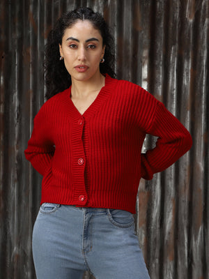 V Neck Ribbed Cardigan - High Star x Dennis Lingo