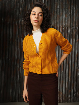 Women Crop Sweater Boxy Fit Cardigan