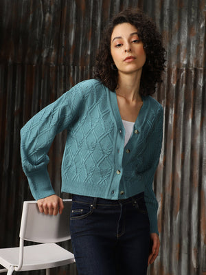 Women V-Neck Long Sleeves Pullover