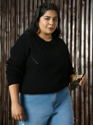 Women Ribbed Pullover Sweaters