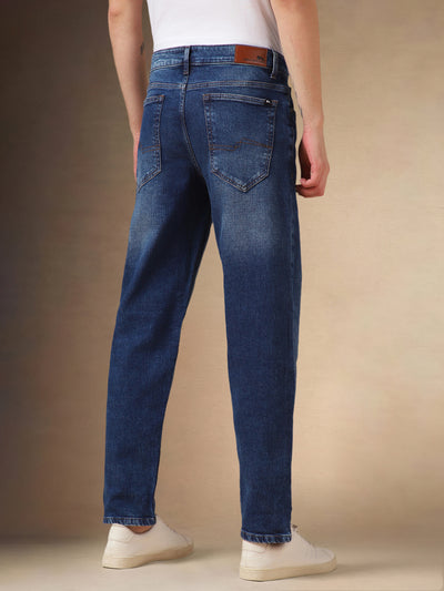 Men's Indigo Blue Straight Fit Jeans