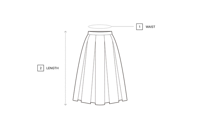 Black Solid Knee Length Parachute Skirt