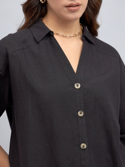 DL Woman Black Cotton Shirt