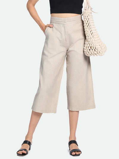 DL Woman Grey Cotton Trousers