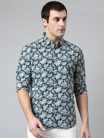 Men's Slim Fit Cotton Full Sleeves Sleeves Casual Shirt (C9006)