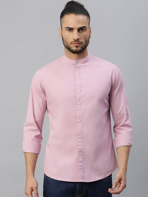 Men's Cotton Solid Slim Fit Casual Shirt