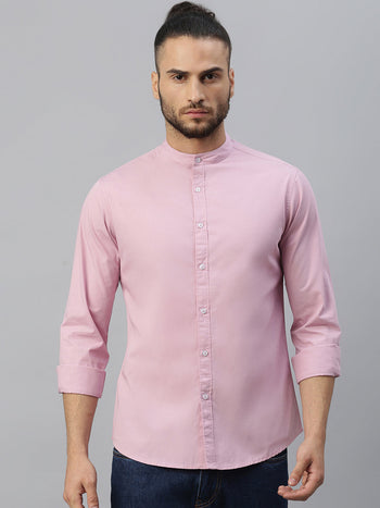 Men's Cotton Solid Slim Fit Casual Shirt