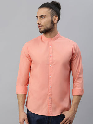 Men's Cotton Solid Slim Fit Casual Shirt
