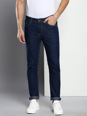 Men's Indigo Slim Fit Mid Rise Denim Jeans