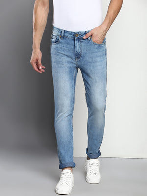 Men's Ice Slim Fit Mid Rise Denim Jeans