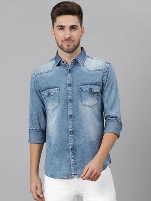 Men's  Classic Denim Shirt (Towel)