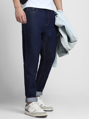 Men's Slim Fit Washed Indigo Stretchable Jeans