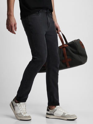 Men's Slim Fit Rinse Black Stretchable Jeans