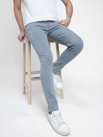 Men's Slim Fit Rinse Indigo Stretchable Jeans