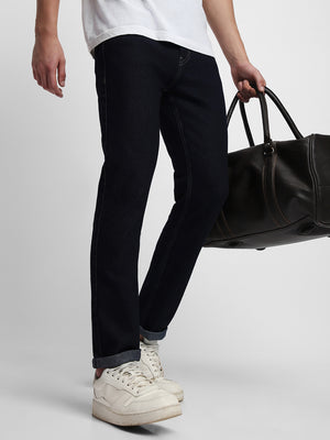 Men's Straight Rinse Indigo Stretchable Jeans