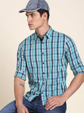 Men's Blue Casual Shirts