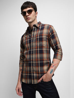 Men's Rust Casual Shirt