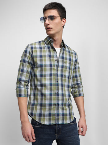 Men's Green Casual Shirts