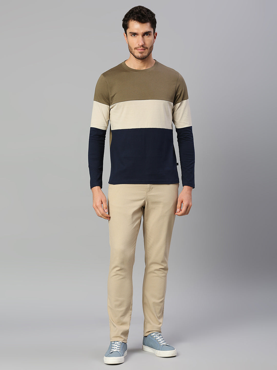 トップス COLOR WITH ME L/S T-shirt NoLogo Lavender Solid Full Sleeves T-Shirt | NLCORERNFS-209