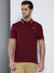 Men's Casual Slim Fit T-Shirt Half Sleeves Polo Neck Solid Pure Cotton T-Shirt