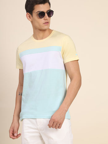 Men's Sea Green Tshirts Wardrobe Essentials Soft And Stretchy Fabric