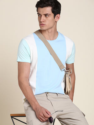 Men's Sea Green Tshirts Wardrobe Essentials Soft And Stretchy Fabric