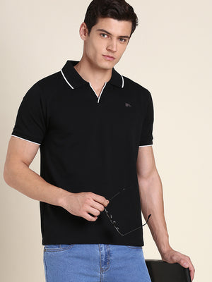 Men's Black Tshirts Wardrobe Essentials Soft And Stretchy Fabric