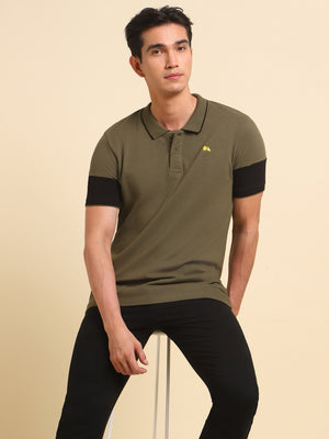 Men's Olive Tshirts Wardrobe Essentials Soft And Stretchy Fabric