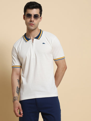 Men's Offwhite Tshirts Wardrobe Essentials Soft And Stretchy Fabric