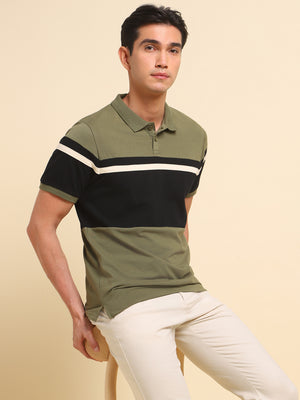 Men's Olive Tshirts Wardrobe Essentials Soft And Stretchy Fabric