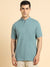 Men's Sea Green Polo Collar T-shirt
