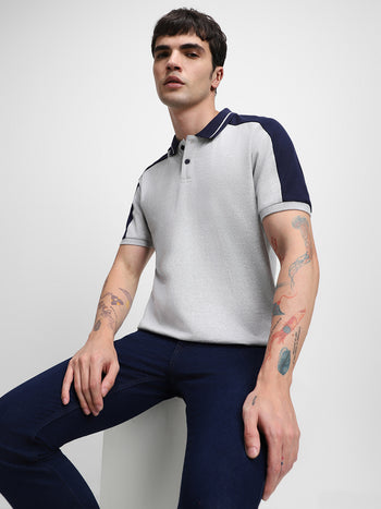 Men's Shirt Collar Relaxed Fit Solid Black Shirt